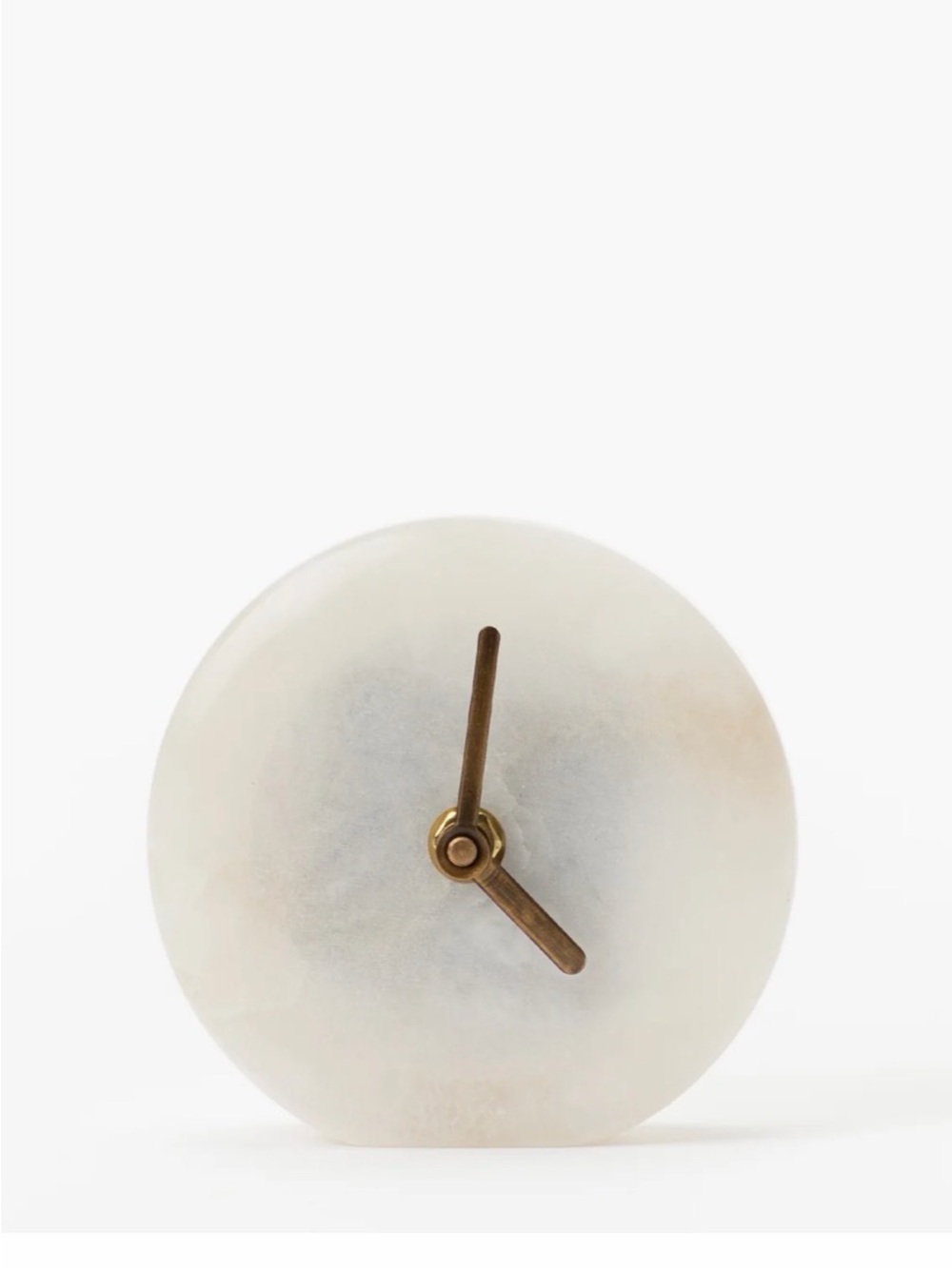 McGee & Co Alabaster Table Clock